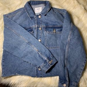 Boyfriend Cropped Cut-Off Jean Jacket for Women